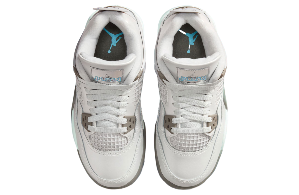 Air Jordan 4 GS Photon Dust / Blue Chill - Image 4