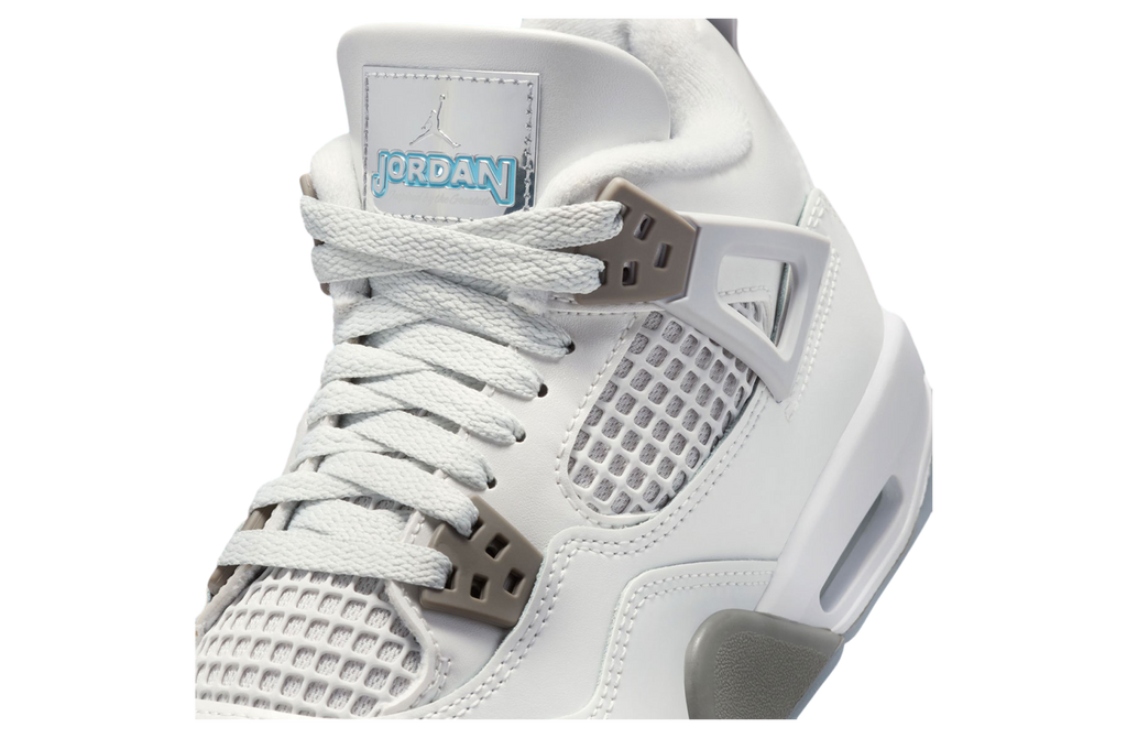 Air Jordan 4 GS Photon Dust / Blue Chill - Image 6