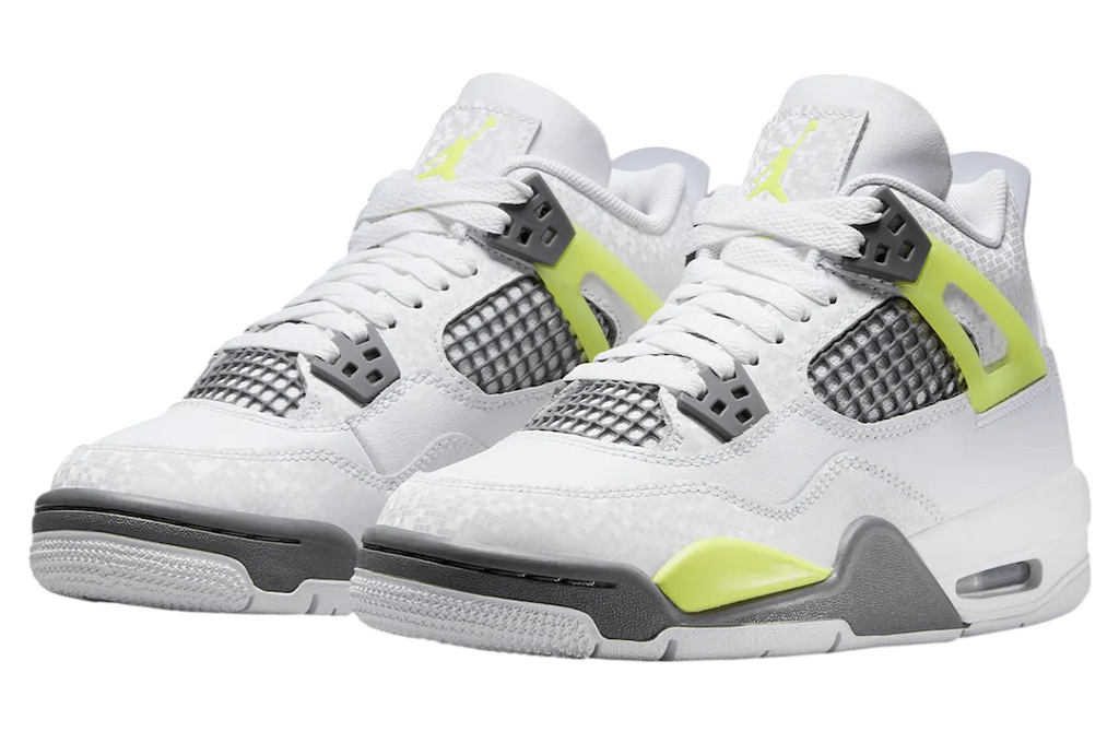 Air Jordan 4 GS White / Light Lemon Twist - Image 2