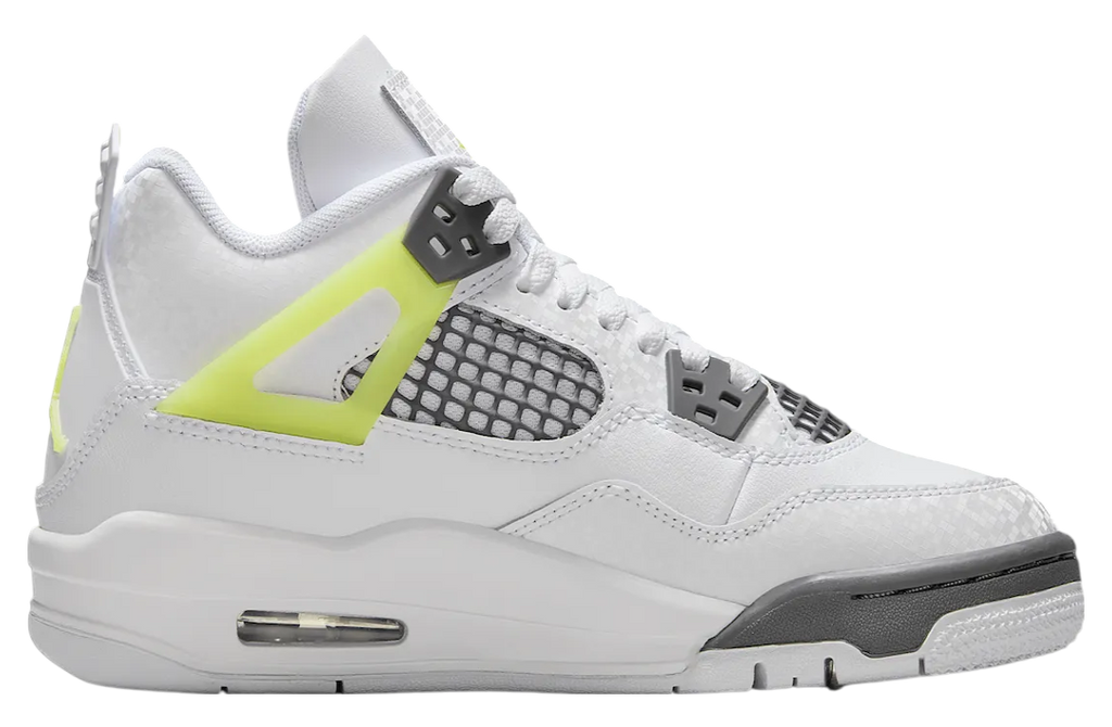 Air Jordan 4 GS White / Light Lemon Twist - Image 3