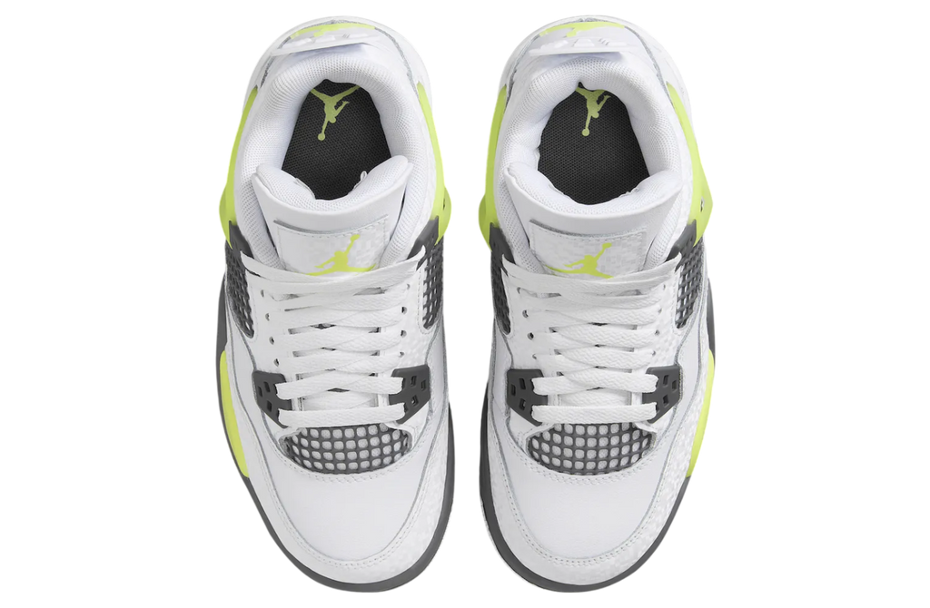 Air Jordan 4 GS White / Light Lemon Twist - Image 4