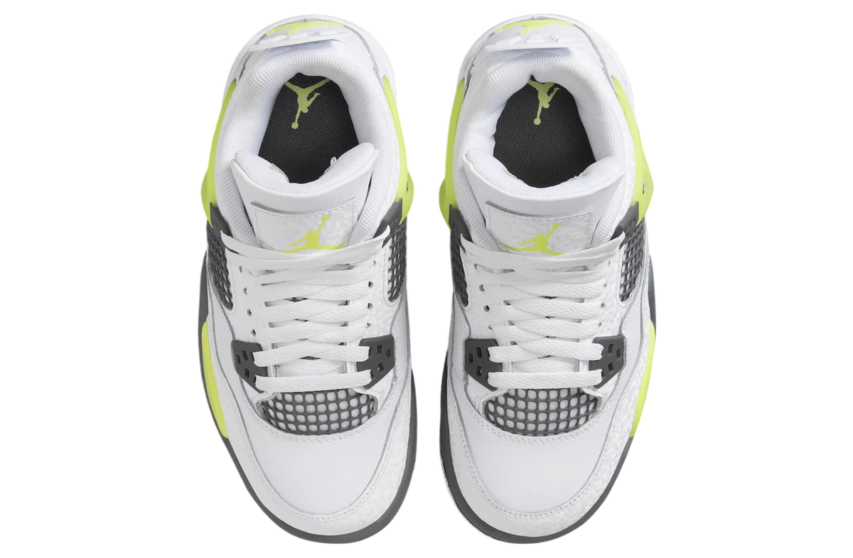 Air Jordan 4 GS White / Light Lemon Twist - Image 4