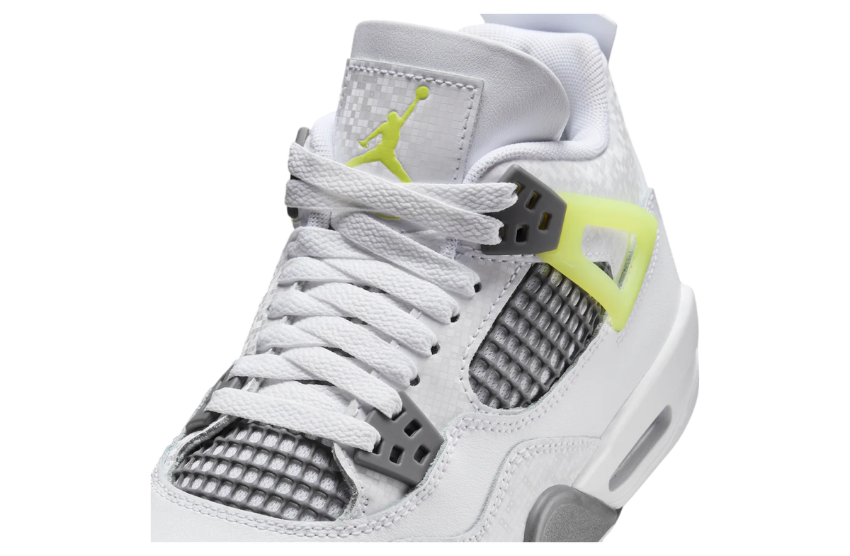 Air Jordan 4 GS White / Light Lemon Twist - Image 7