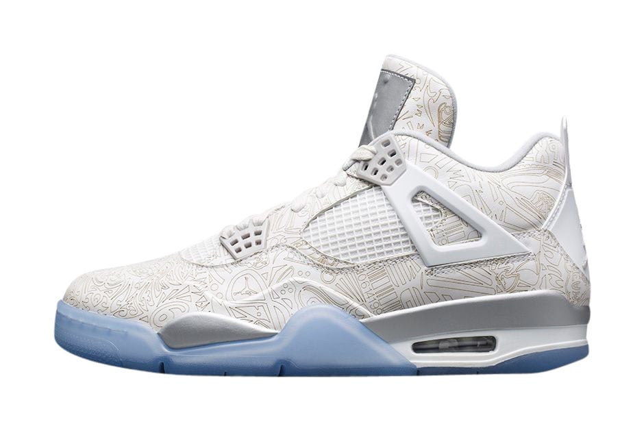 Air Jordan 4 Laser White / Chrome - Image 2