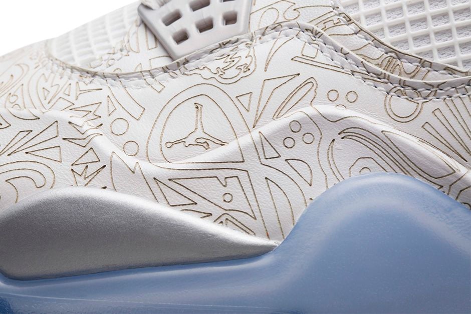 Air Jordan 4 Laser White / Chrome - Image 5