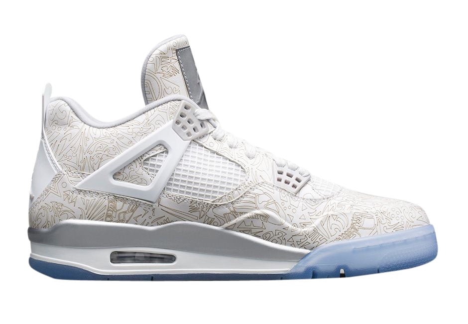 Air Jordan 4 Laser White / Chrome - Image 6