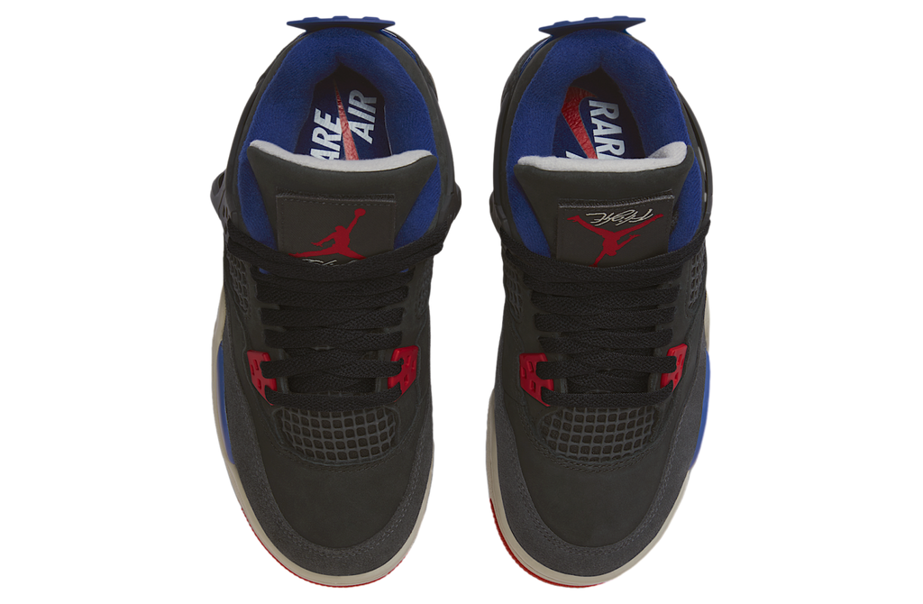 Air Jordan 4 Rare Air GS Black / Deep Royal Blue - Image 4