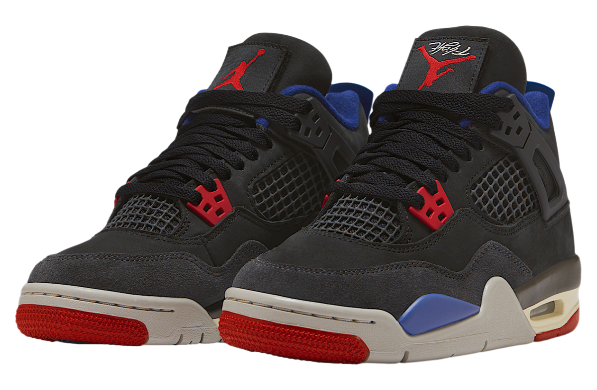 Air Jordan 4 Rare Air GS Black / Deep Royal Blue - Image 5