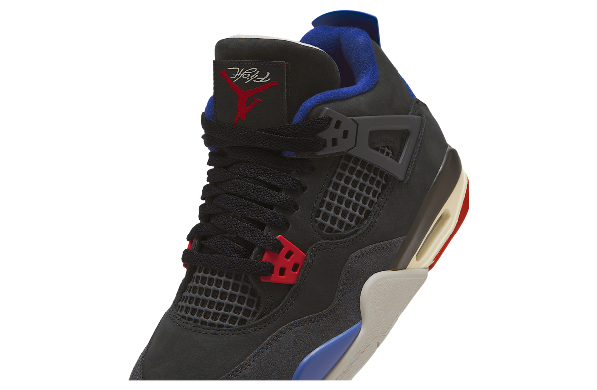 Air Jordan 4 Rare Air GS Black / Deep Royal Blue - Image 7