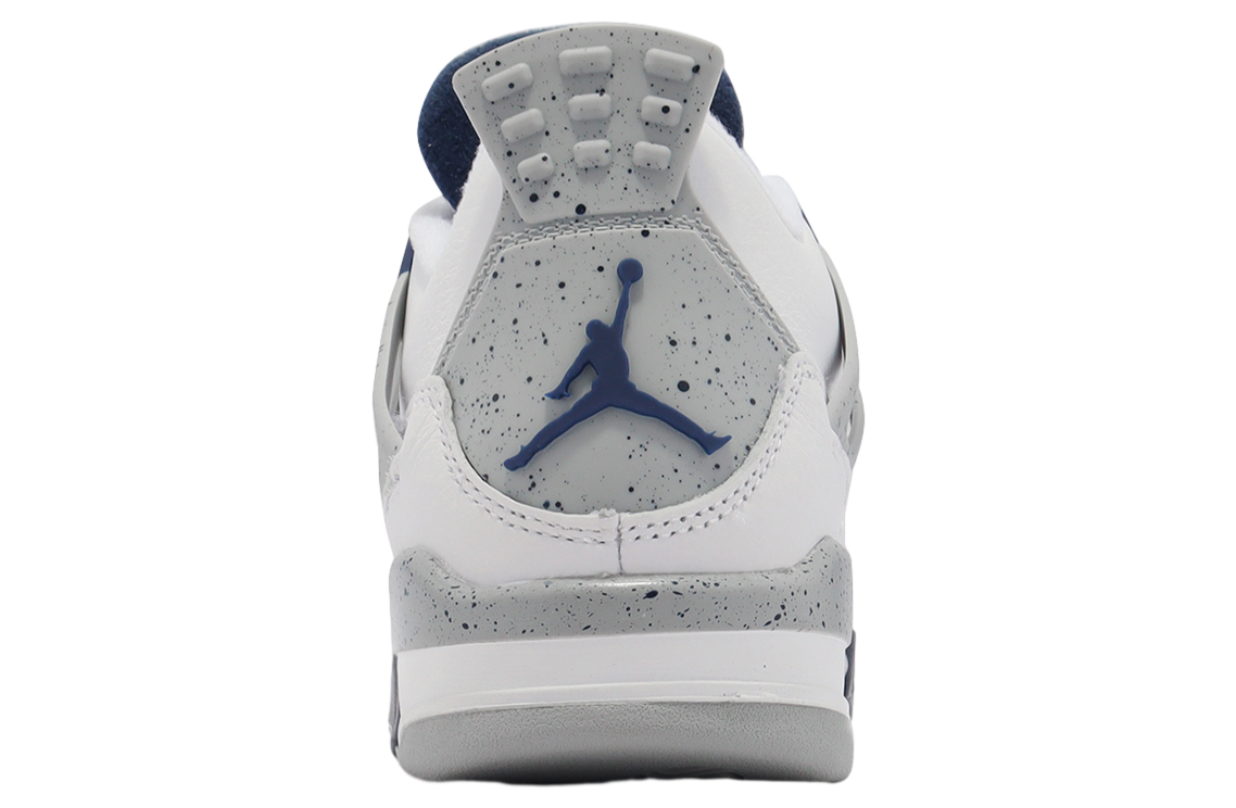 Air Jordan 4 Retro GS White / Midnight Navy - Image 3