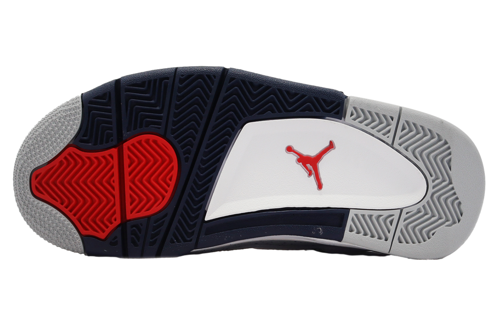 Air Jordan 4 Retro GS White / Midnight Navy - Image 4