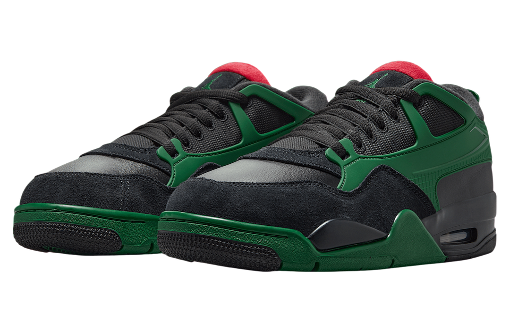 Air Jordan 4 RM Black / Gorge Green - Image 2