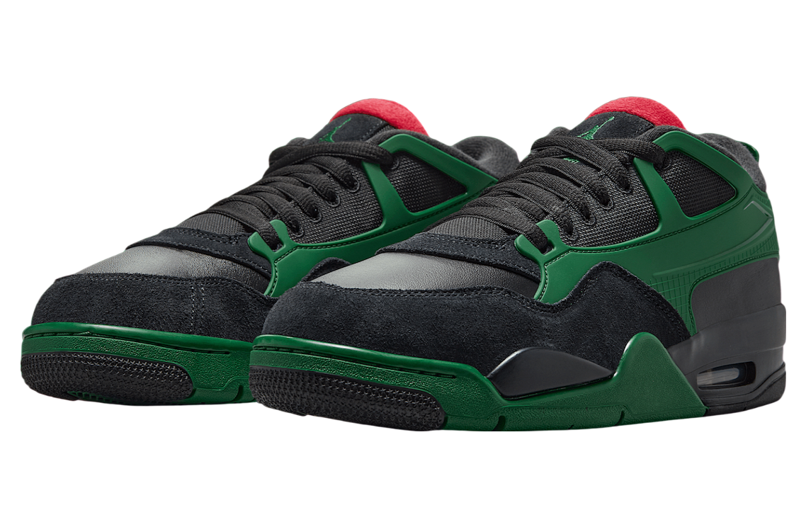 Air Jordan 4 RM Black / Gorge Green - Image 2