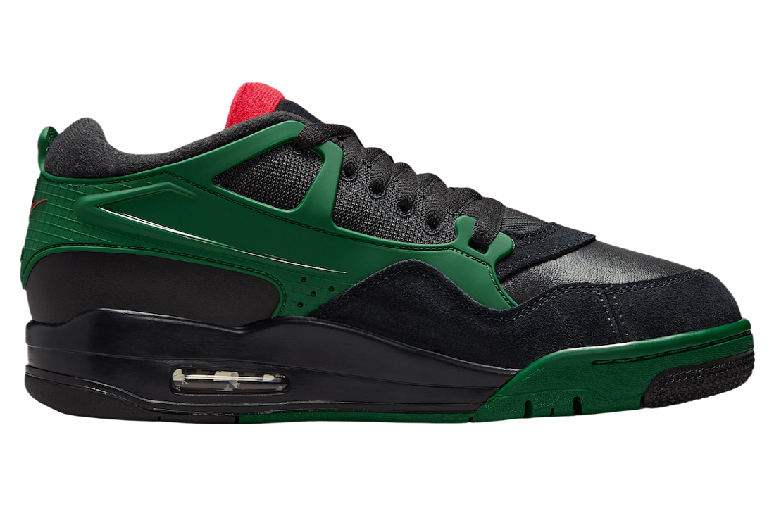 Air Jordan 4 RM Black / Gorge Green - Image 3
