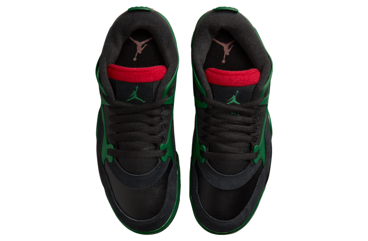 Air Jordan 4 RM Black / Gorge Green - Image 4