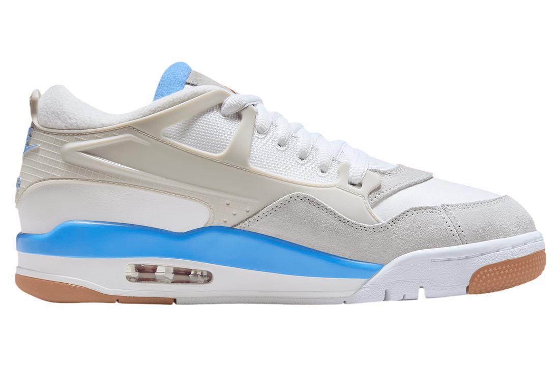 Air Jordan 4 RM White / University Blue - Image 3