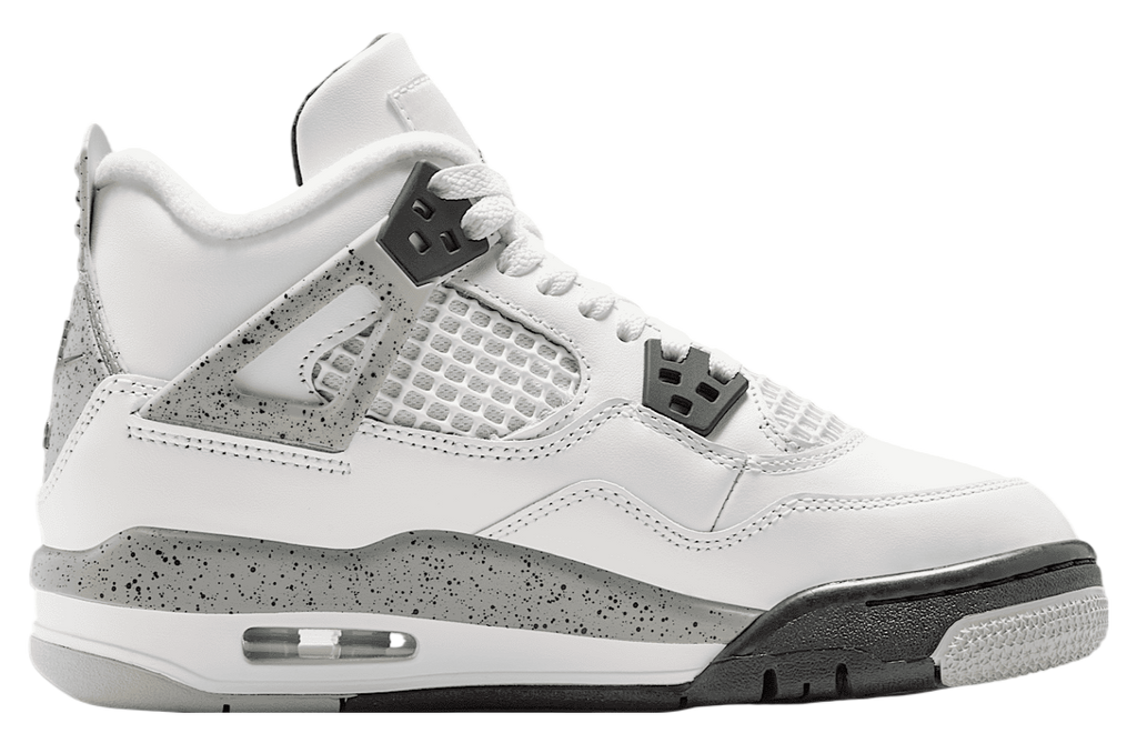 Air Jordan 4 White Cement GS Summit White / Cement Grey - Image 3