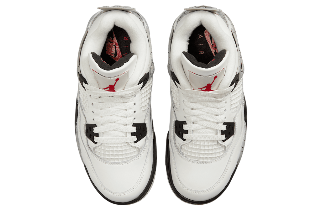 Air Jordan 4 White Cement GS Summit White / Cement Grey - Image 4