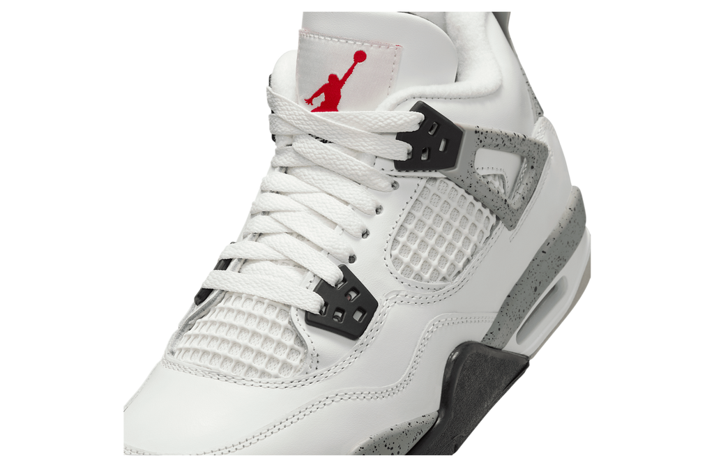 Air Jordan 4 White Cement GS Summit White / Cement Grey - Image 7