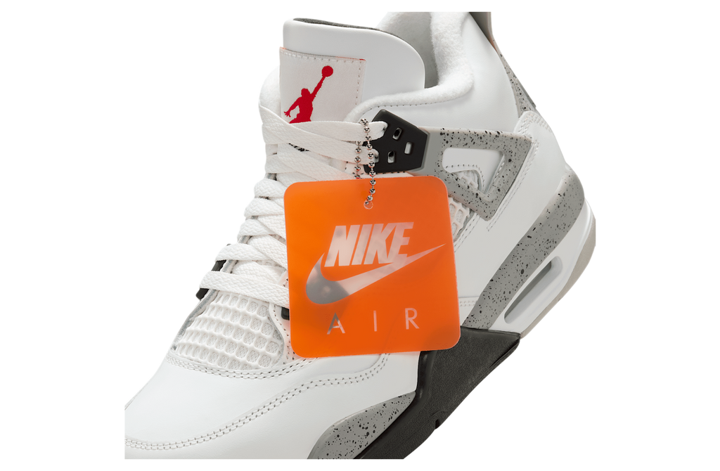 Air Jordan 4 White Cement GS Summit White / Cement Grey - Image 9