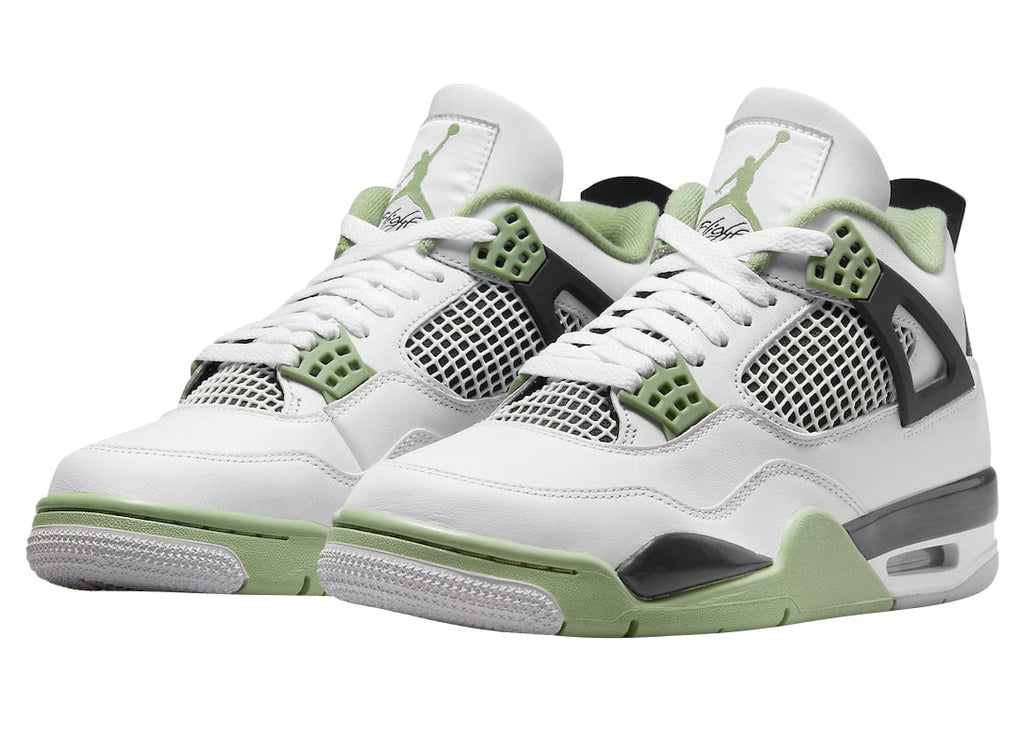 Air Jordan 4 WMNS Oil Green (Seafoam) - Image 2