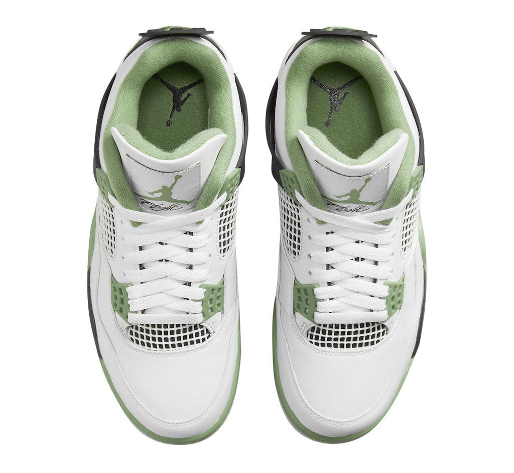 Air Jordan 4 WMNS Oil Green (Seafoam) - Image 4