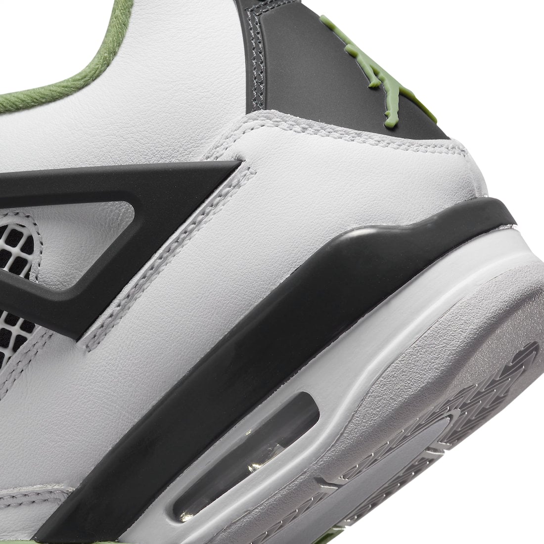 Air Jordan 4 WMNS Oil Green (Seafoam) - Image 8