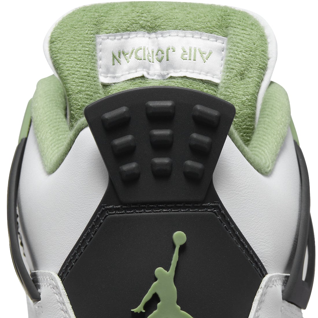Air Jordan 4 WMNS Oil Green (Seafoam) - Image 9
