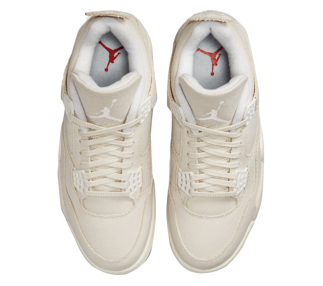 Air Jordan 4 WMNS Sail Canvas - Image 3