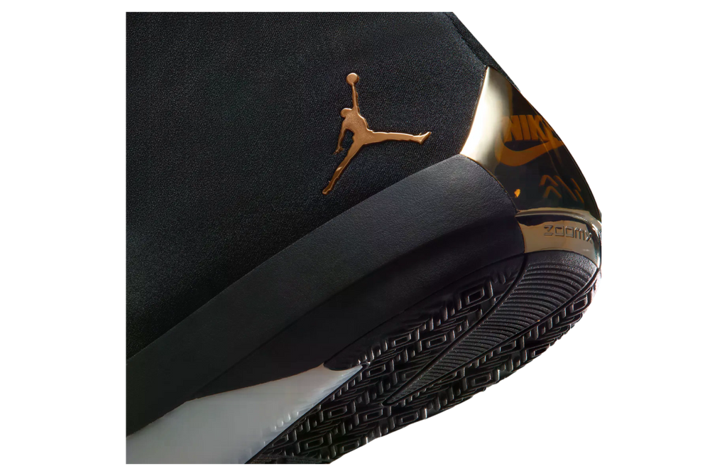 Air Jordan 4028 Black / Metallic Gold - Image 8