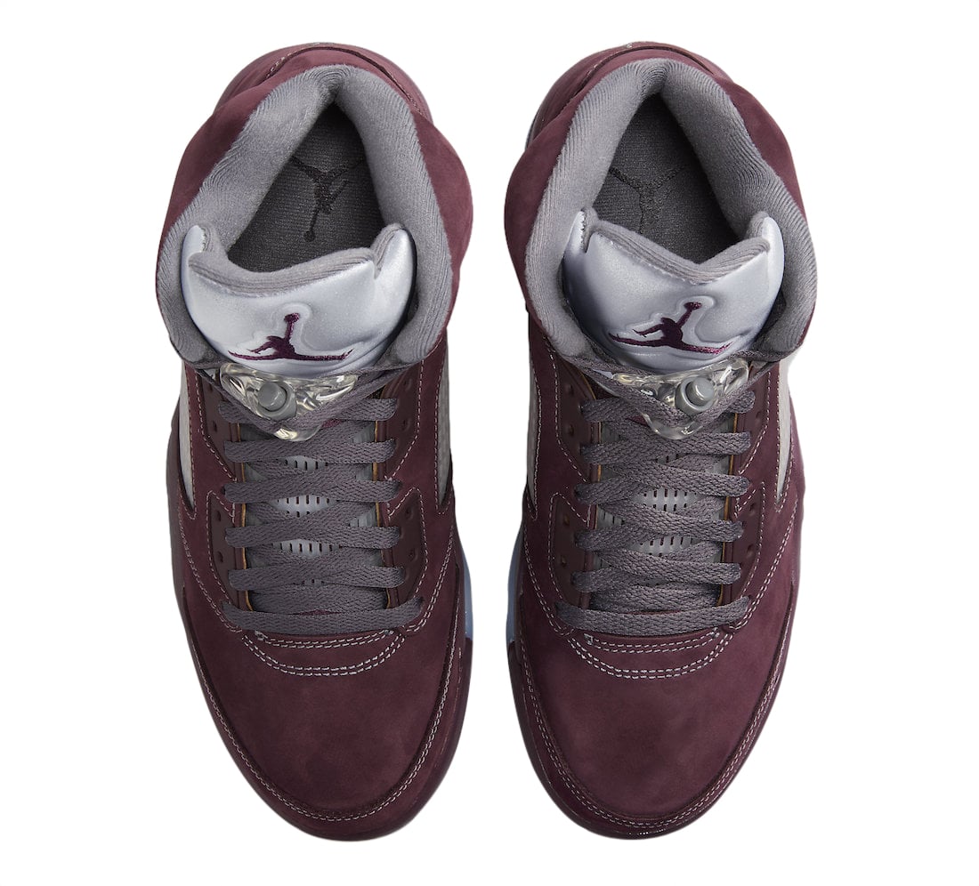 Air Jordan 5 Burgundy 2023 - Image 4