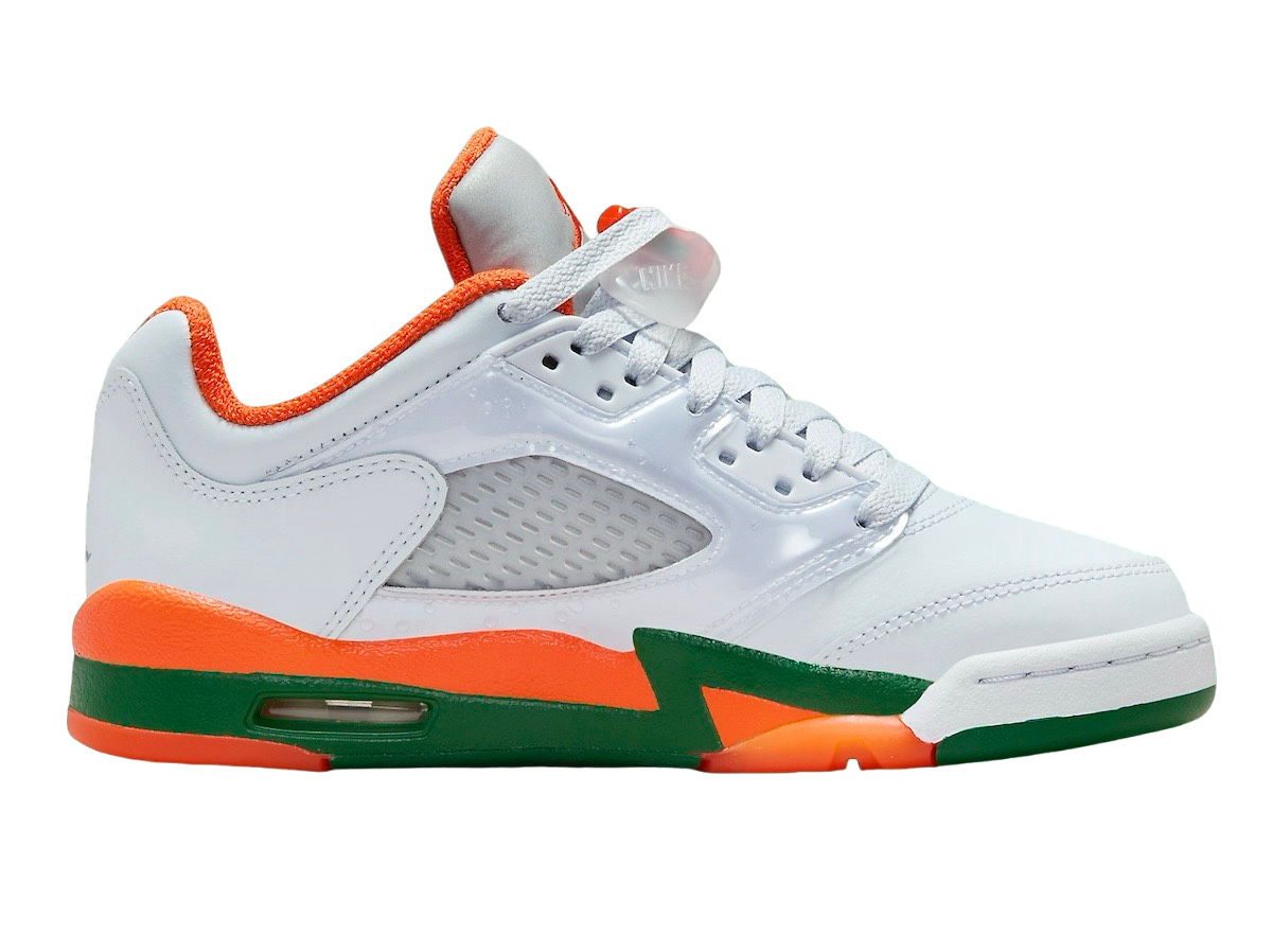 Air Jordan 5 Low GS Miami Hurricanes - Image 3