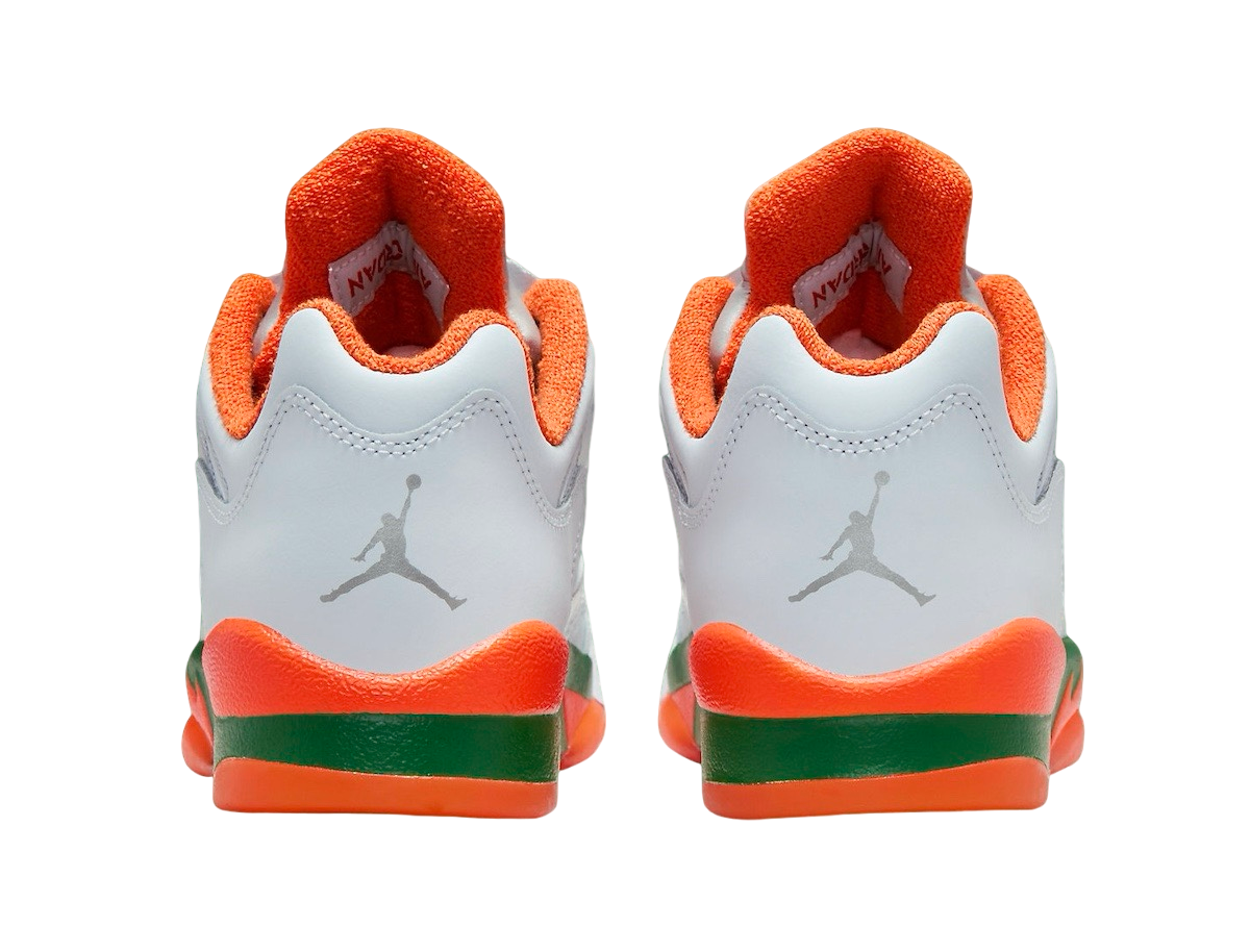 Air Jordan 5 Low GS Miami Hurricanes - Image 5