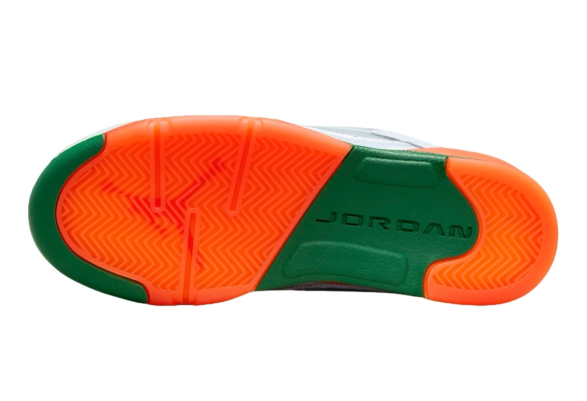 Air Jordan 5 Low GS Miami Hurricanes - Image 6