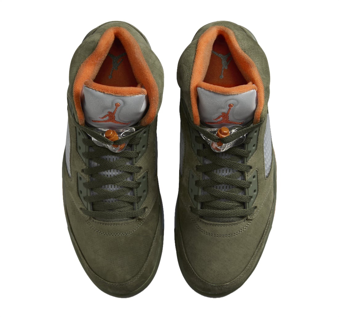 Air Jordan 5 Olive 2024 - Image 4