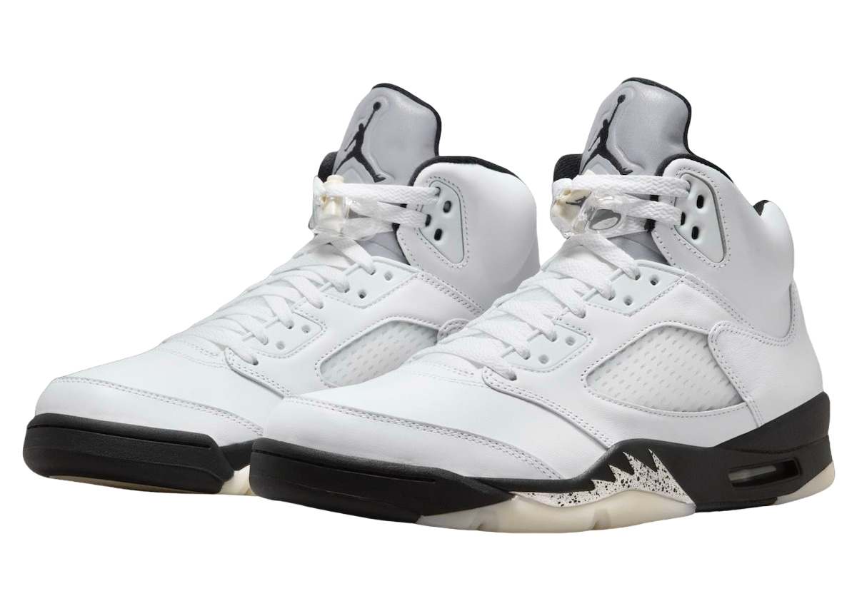 Air Jordan 5 White Black - Image 2