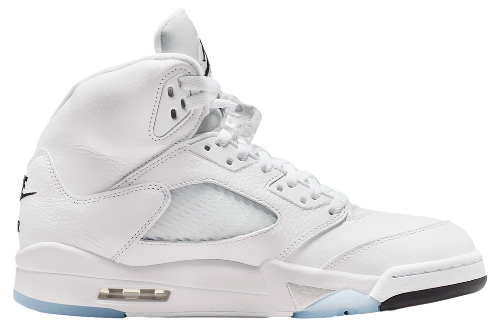 Air Jordan 5 White / Black / Metallic Silver - Image 3