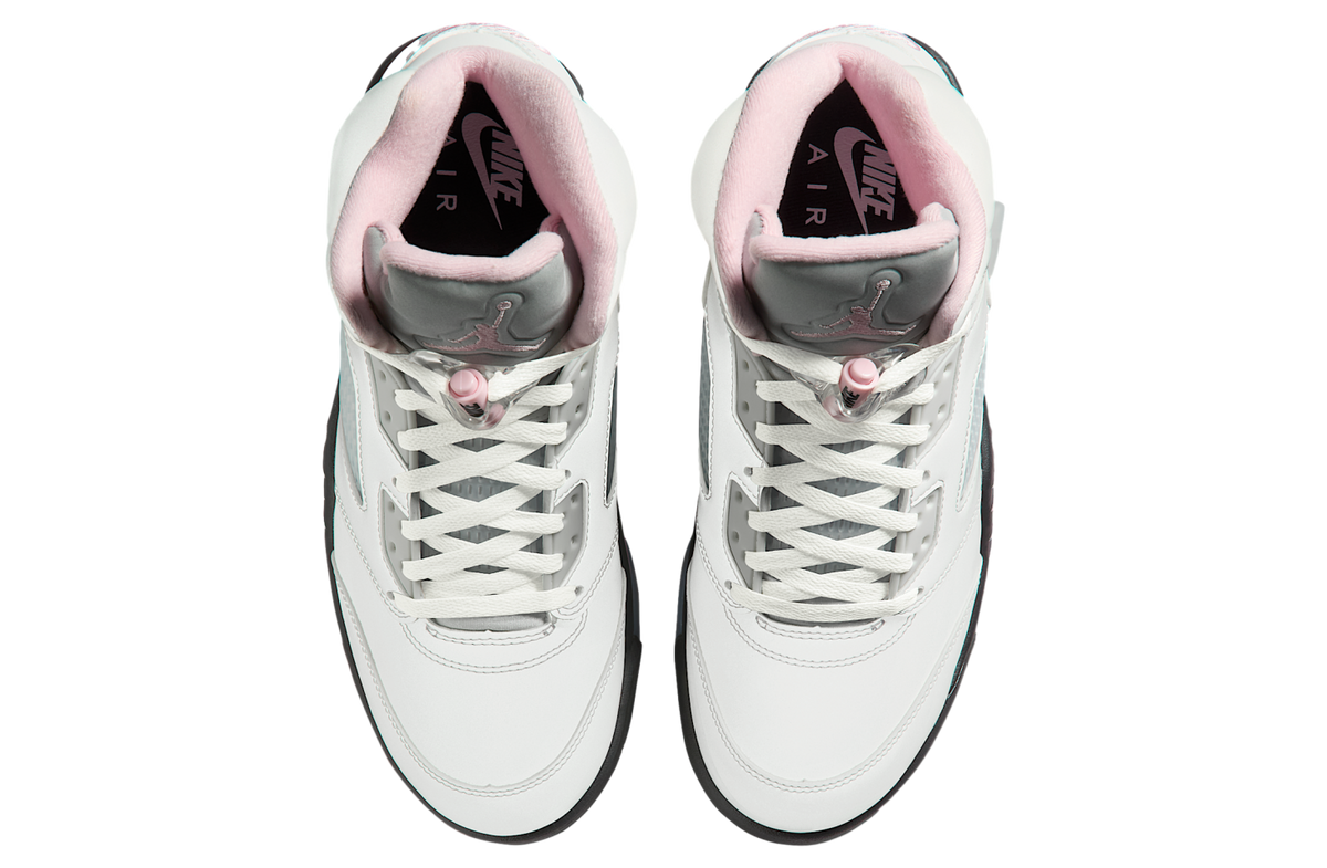 Air Jordan 5 White / Medium Soft Pink - Image 4
