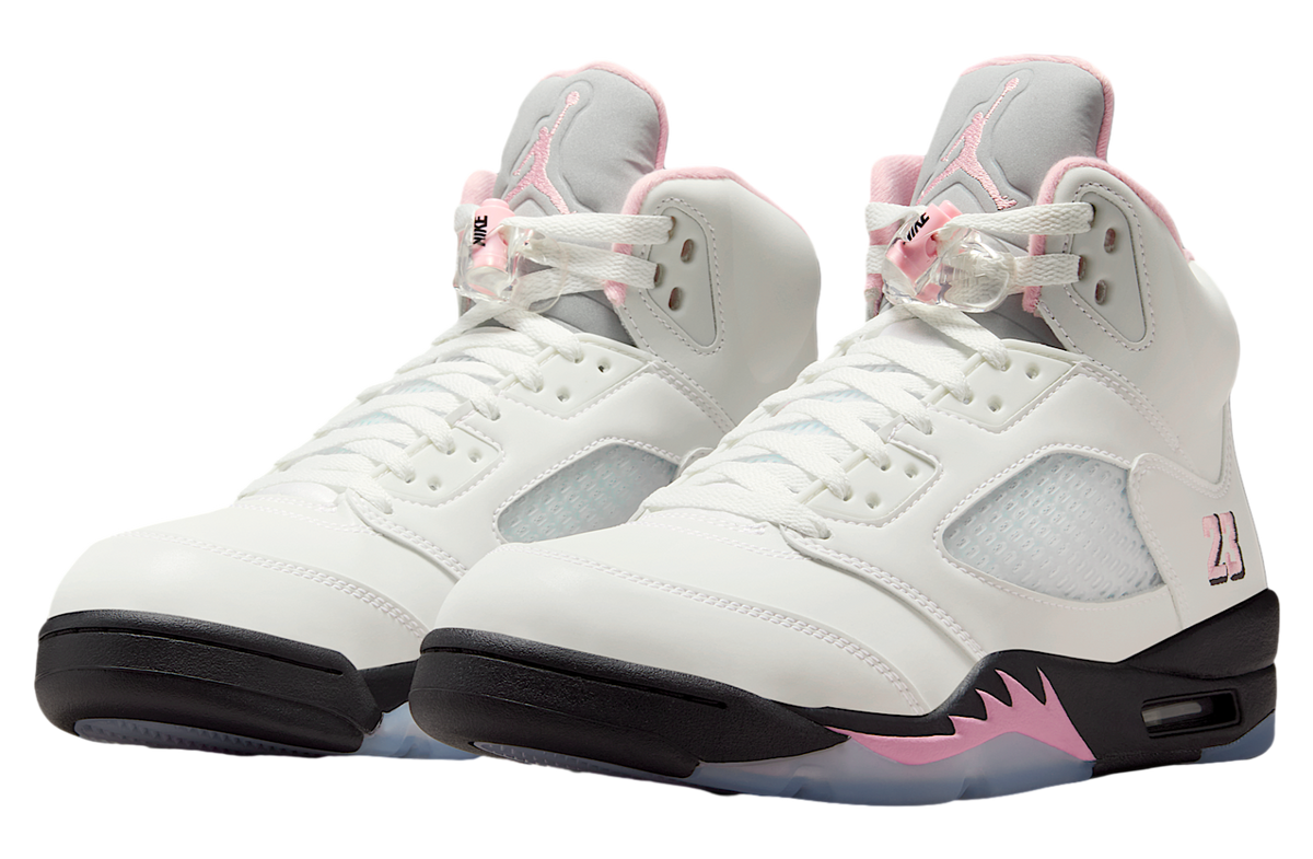 Air Jordan 5 White / Medium Soft Pink - Image 5