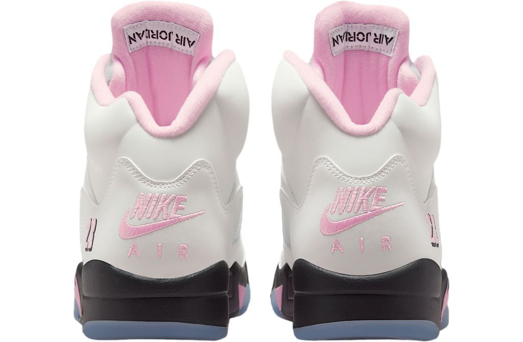 Air Jordan 5 White / Medium Soft Pink - Image 6