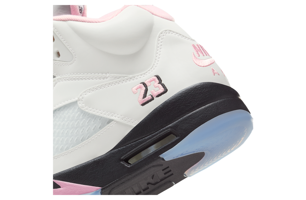 Air Jordan 5 White / Medium Soft Pink - Image 8