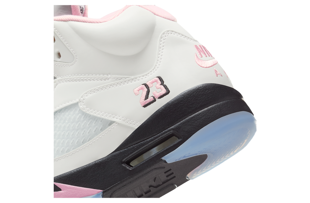 Air Jordan 5 White / Medium Soft Pink - Image 8