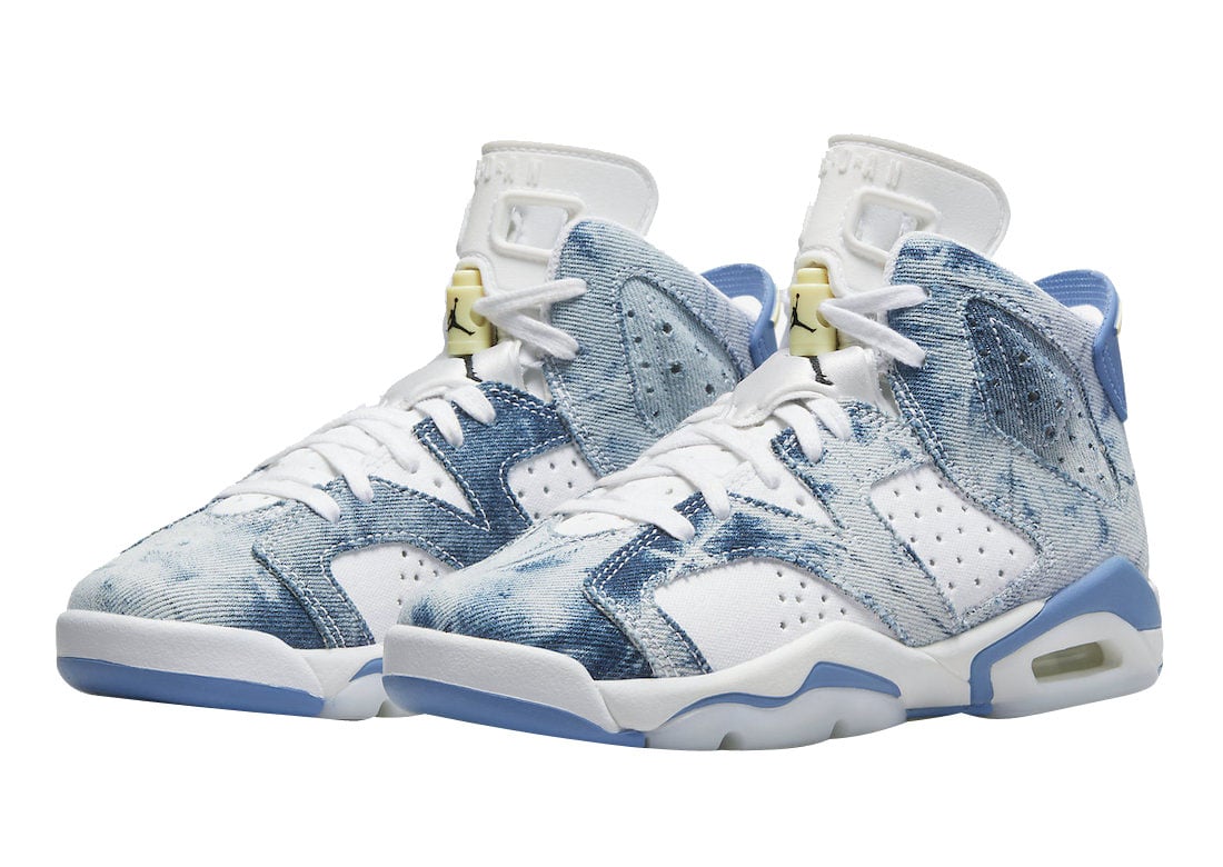 Air Jordan 6 GS Acid Wash Denim - Image 2