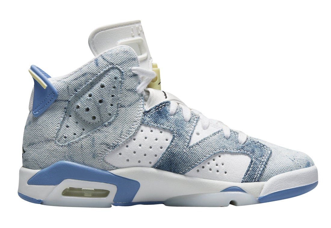 Air Jordan 6 GS Acid Wash Denim - Image 3