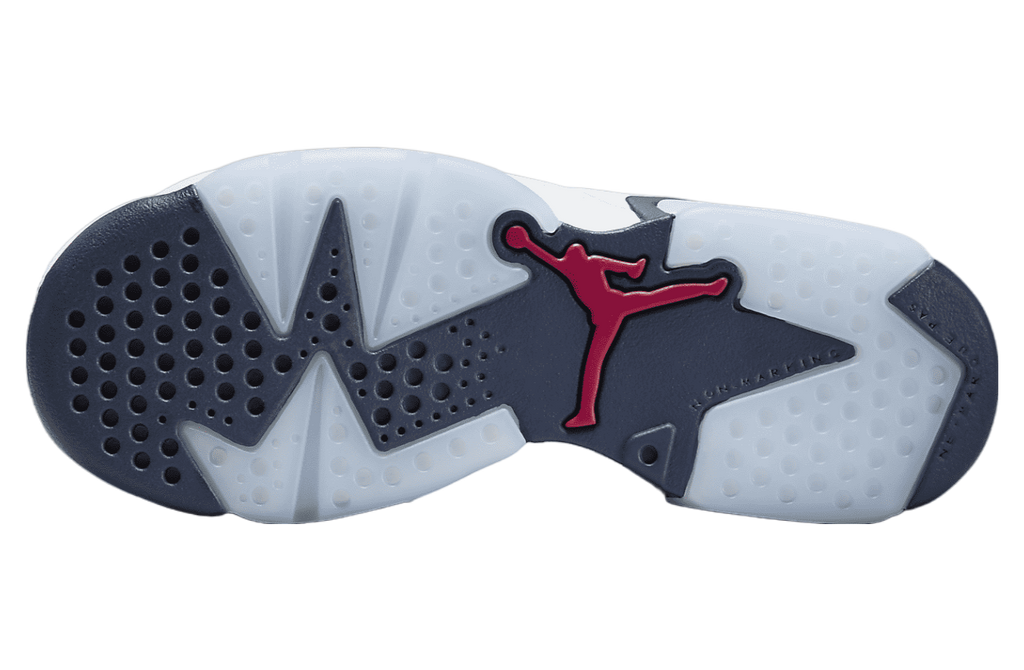 Air Jordan 6 GS White / Midnight Navy - Image 2