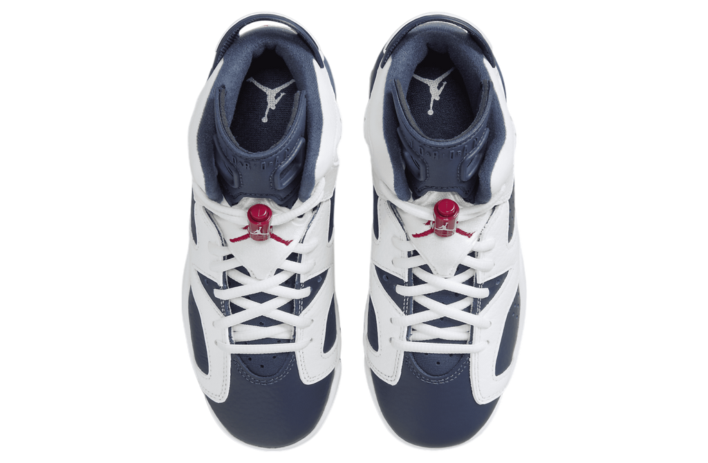 Air Jordan 6 GS White / Midnight Navy - Image 4