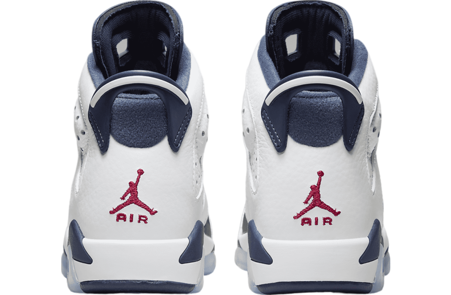 Air Jordan 6 GS White / Midnight Navy - Image 6