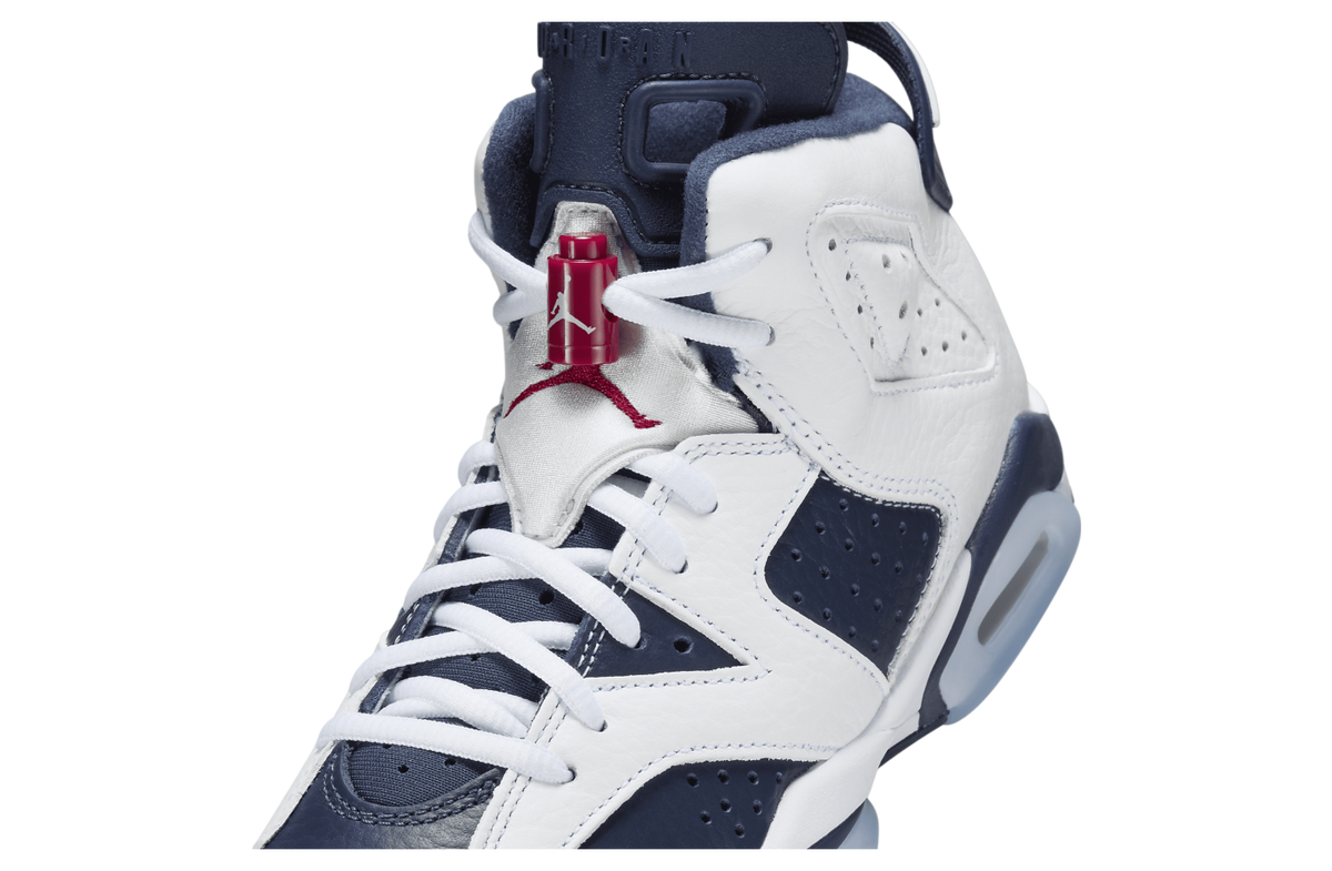 Air Jordan 6 GS White / Midnight Navy - Image 7