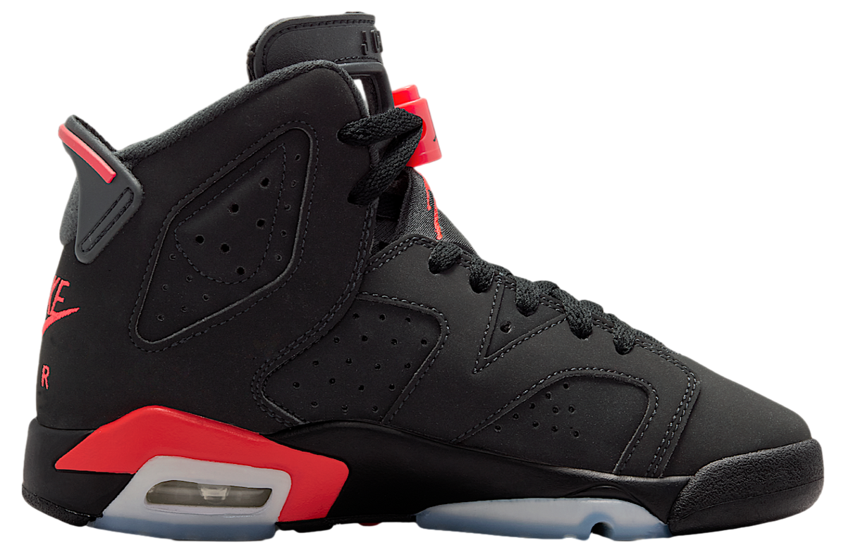 Air Jordan 6 Infrared GS Black / Light Crimson - Image 3