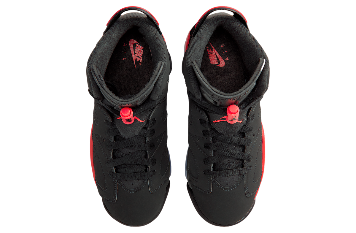 Air Jordan 6 Infrared GS Black / Light Crimson - Image 4